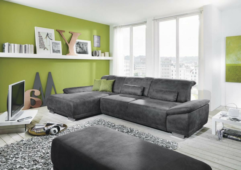 Ecksofa ideen ein heiÃer trend für ein wohnzimmer deko ...