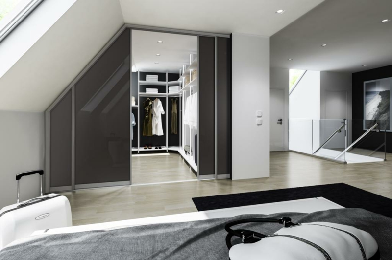 Schrank dachschräge praktische lösungen innendesign, möbel ...