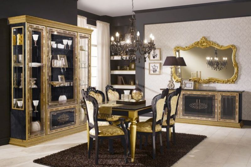 Inspiration vom versailles schloss: 36 ideen für barockmöbel ... Schwarz gold einrichtung