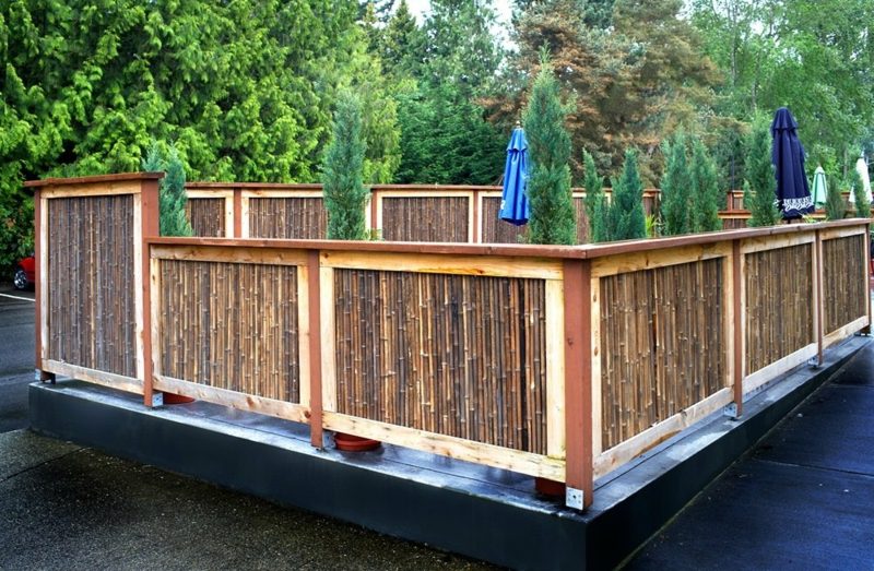 Sichtschutz mit dekorativem bambuszaun – 50 originelle ideen