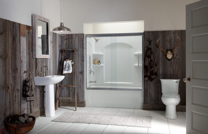 Bad wandverkleidung mit holz warum denn nicht? badezimmer ...