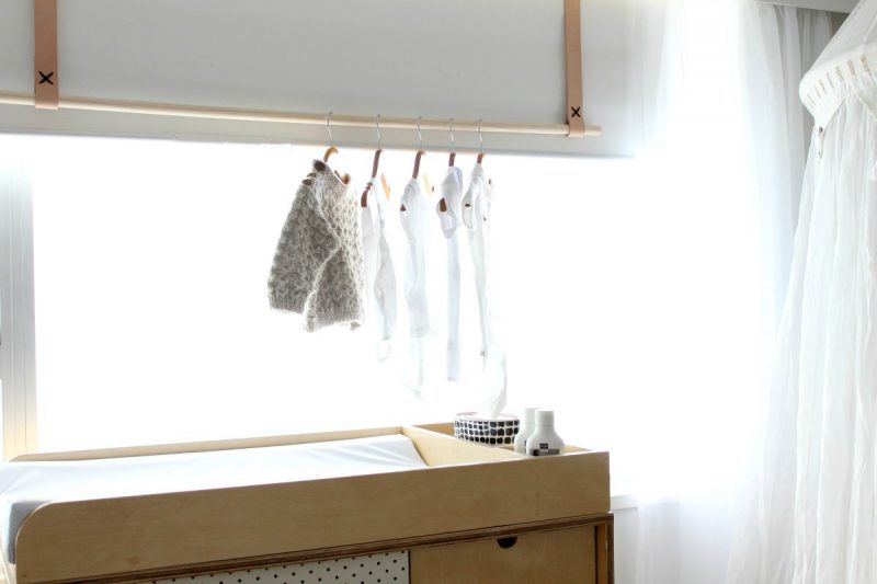 Platz sparen: kleiderstange für wand selber bauen diy zenideen