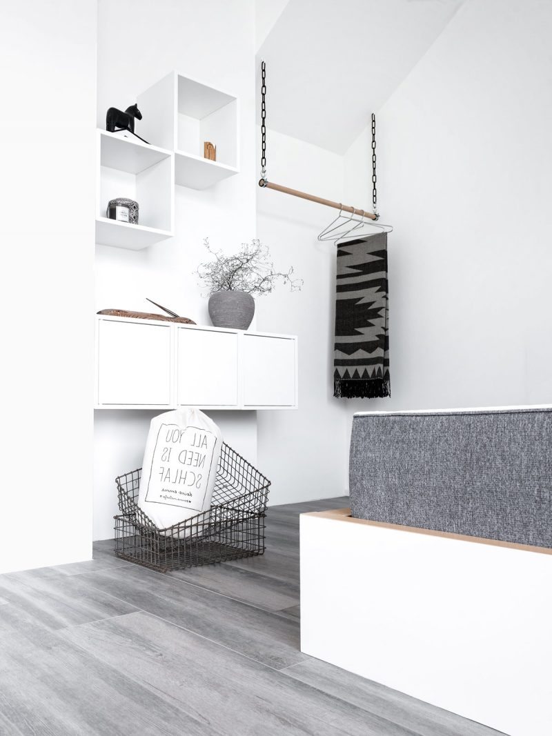 Platz sparen: kleiderstange für wand selber bauen diy zenideen Kleiderstange diy holz