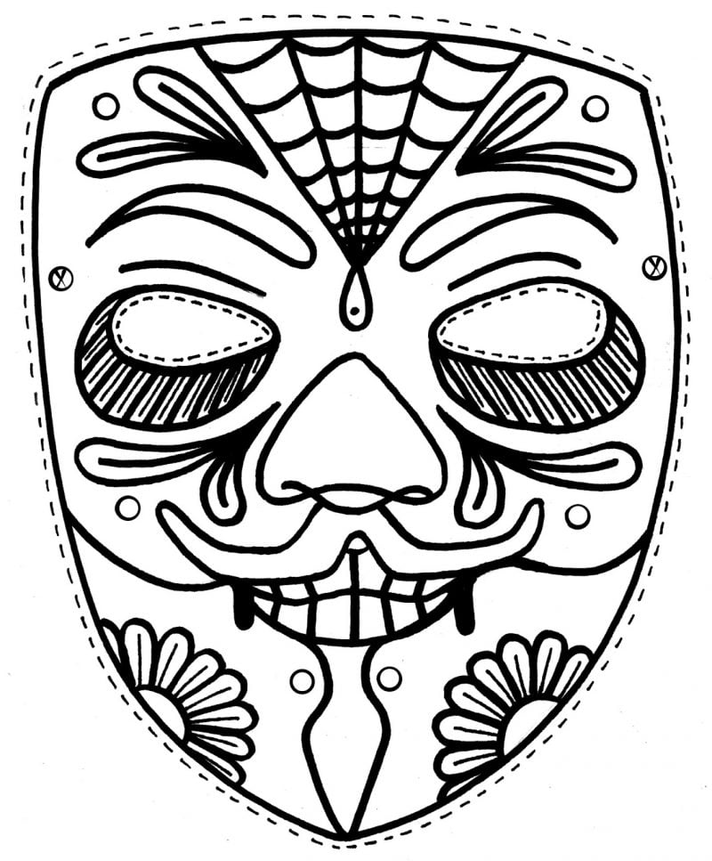 Halloween Maske basteln: 20 Schablonen zum Ausdrucken ...