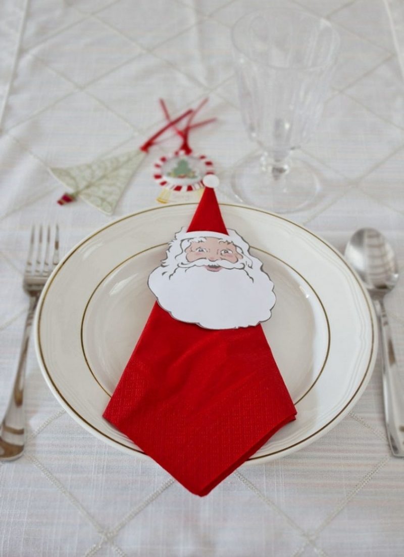 Servietten falten zu weihnachten: 20 originelle tischdeko ideen