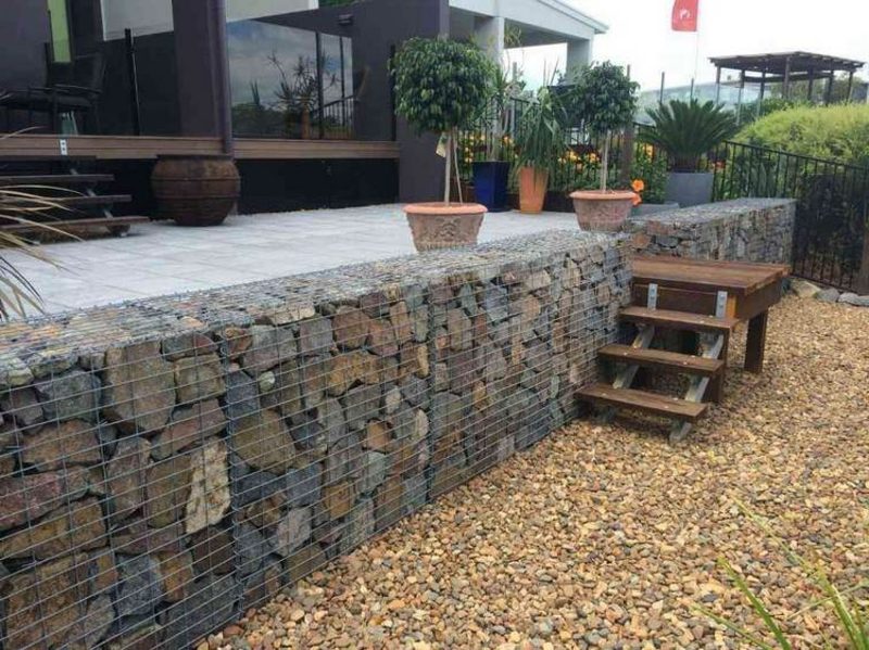 Steinmauer als blickfang und sichtschutz im garten – 40 ideen