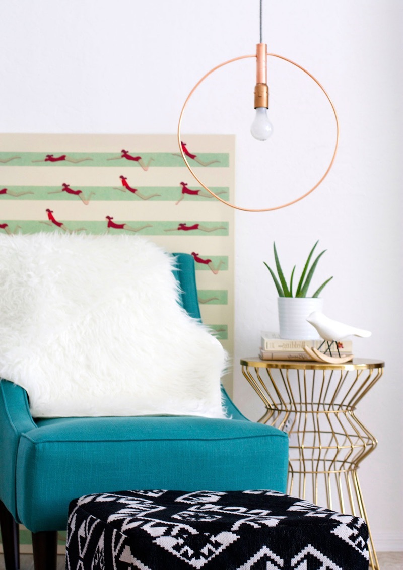 Diy wohnideen in kupfer farbe und blumenampel anleitung! diy ...