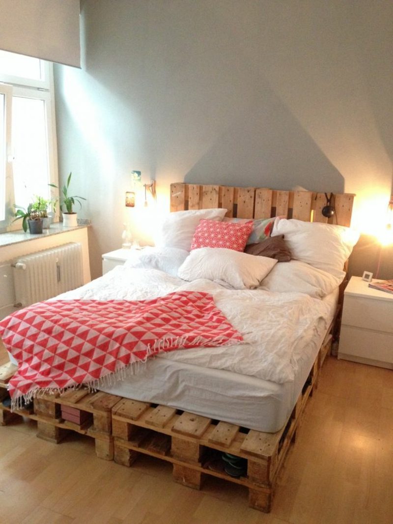 52 DIY Palettenbett Designs Möbel, Schlafzimmer ZENIDEEN