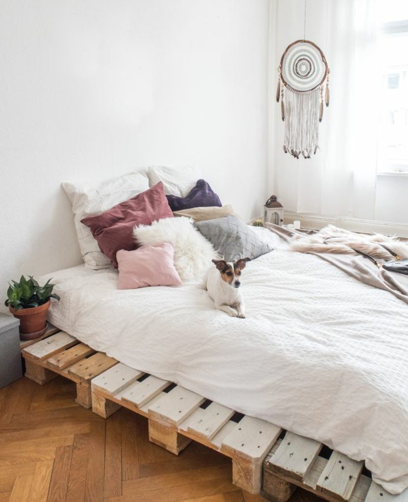 52 diy palettenbett designs möbel, schalfzimmer zenideen