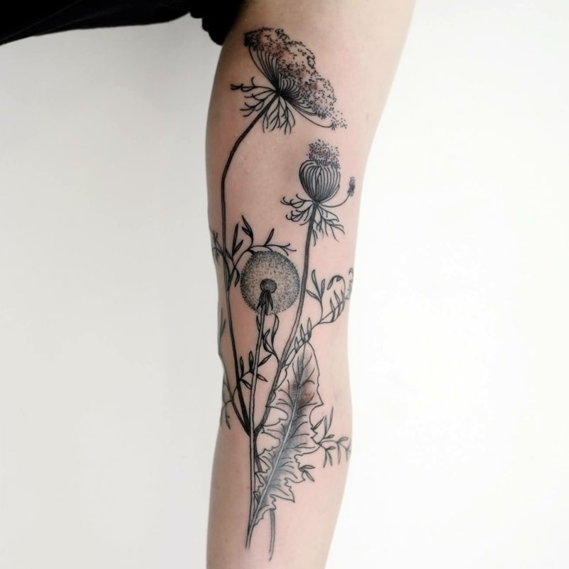 Pusteblume Tattoo welche ist die richtige Körperstelle dafür