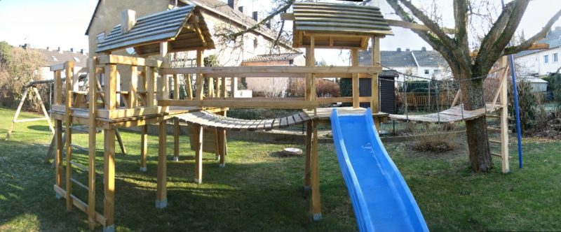 Klettergerüst im Garten - eine fantastische Spielecke für ...