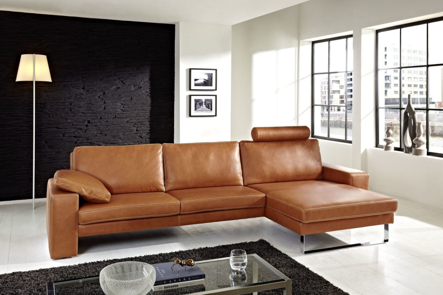 Ledersofa für mehr Chic im Wohnzimmer 20 coole Designideen ZENIDEEN