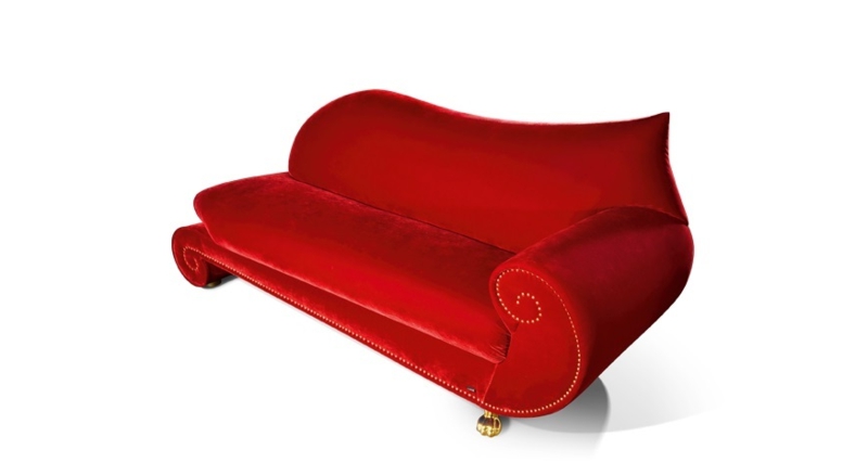Bretz sofa red