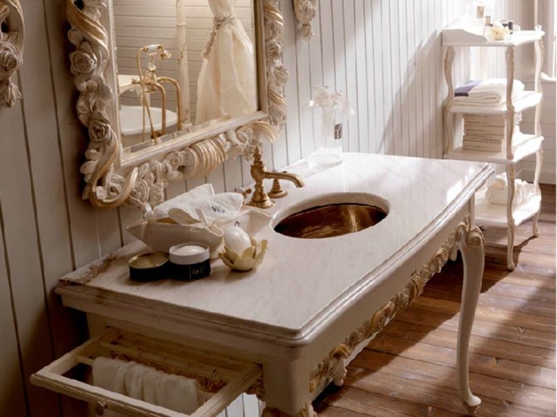 Badgestaltung im Vintage Stil