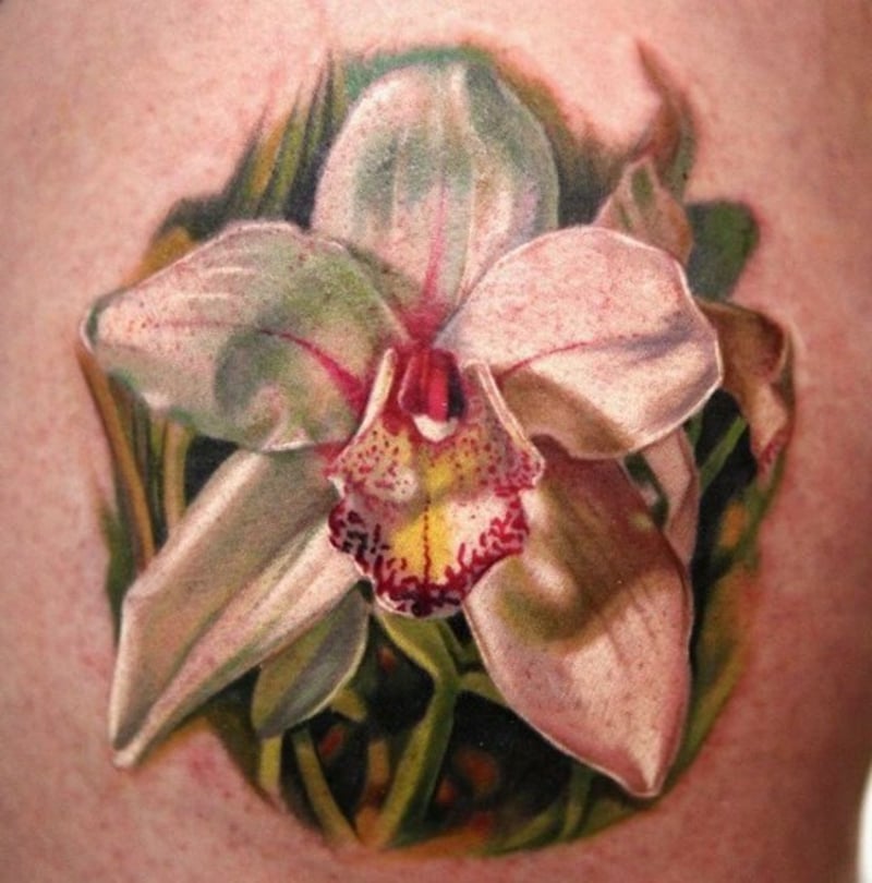 Tattoos Blumen und ihr Symbolik Rücken 