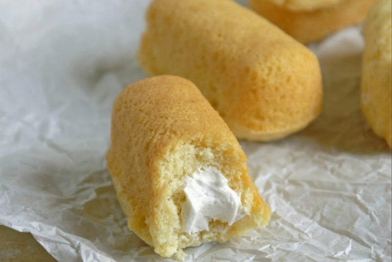 Homemade Twinkies With Coconut Whipped Cream Filling