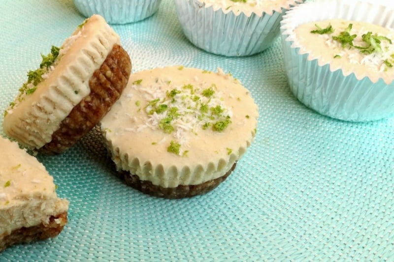Key Lime Coconut Cheesecake Cups