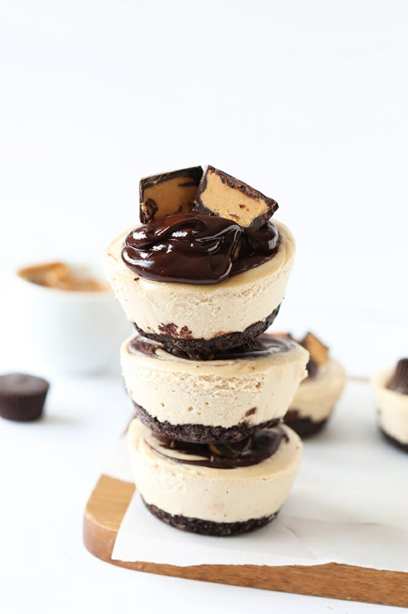 No-Bake Peanut Butter Cup Cheesecake