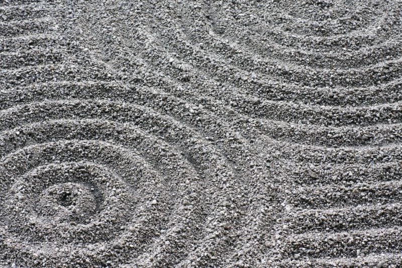 Linien im Sand