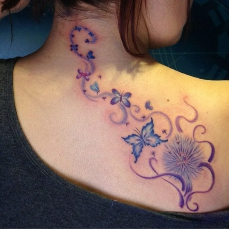 Schmetterling Tattoo Rücken