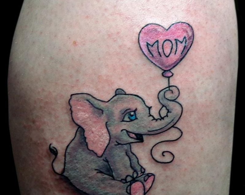 Elefant Tattoo Baby Balloon