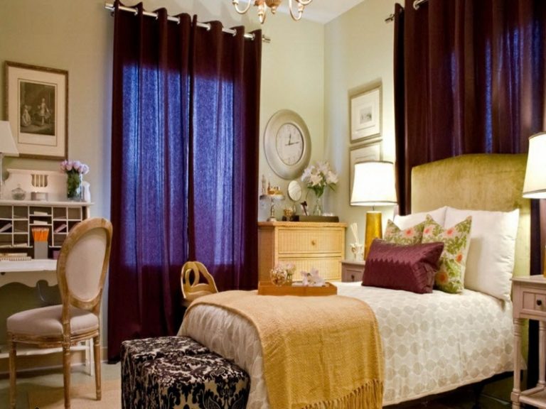 Lila Fenstervorhänge für Wohn- und Schlafzimmer - Innendesign - ZENIDEEN