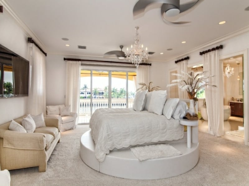 ideen in weiß im luxus schlafzimmer