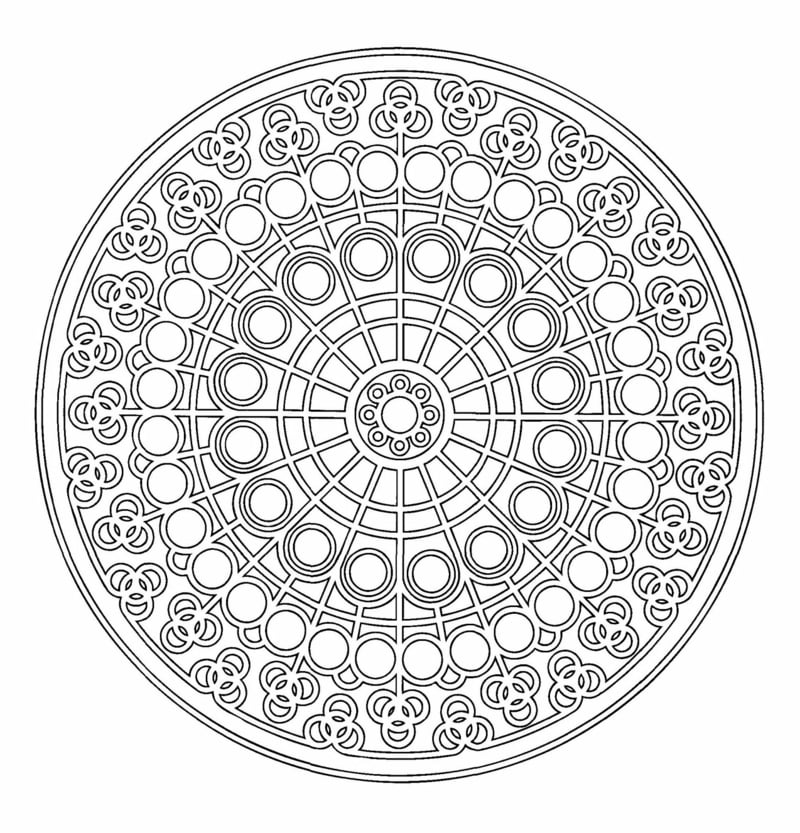 mandala vorlagen Mitte des Kreises