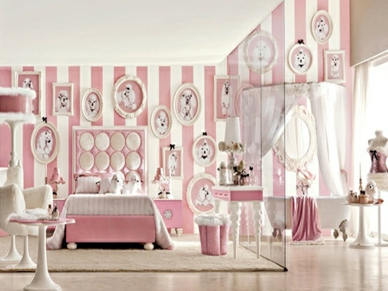 rosa luxus schlafzimmer