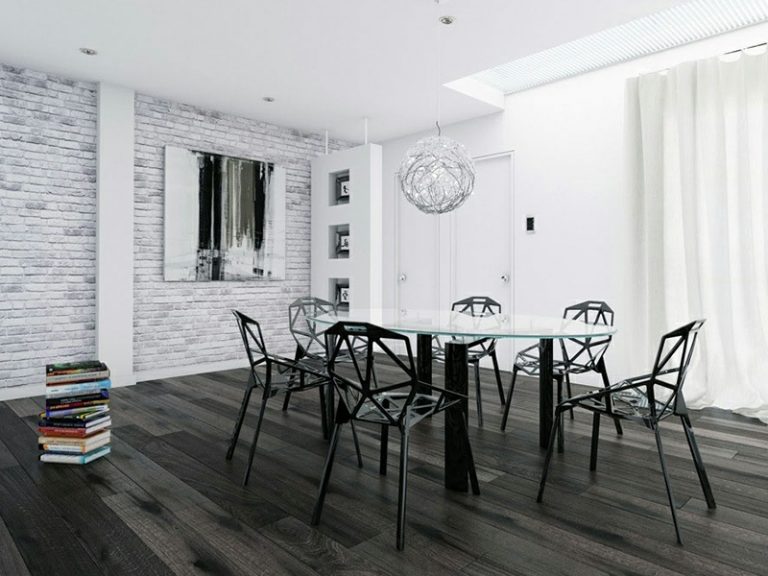 25 Ideen für Wanddesign mit weißen Ziegeln