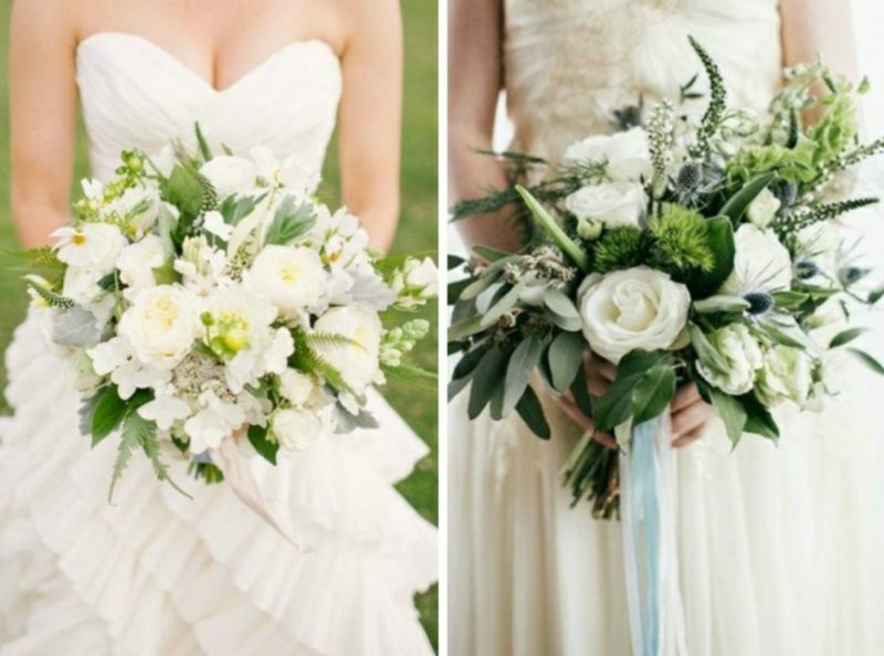 Blumenstrauß im Weiss kreative Ideen Hochzeit