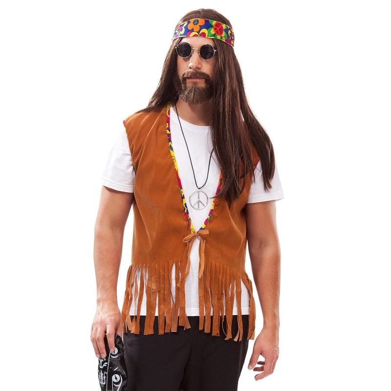 80er Kostüm Hippie Männer 