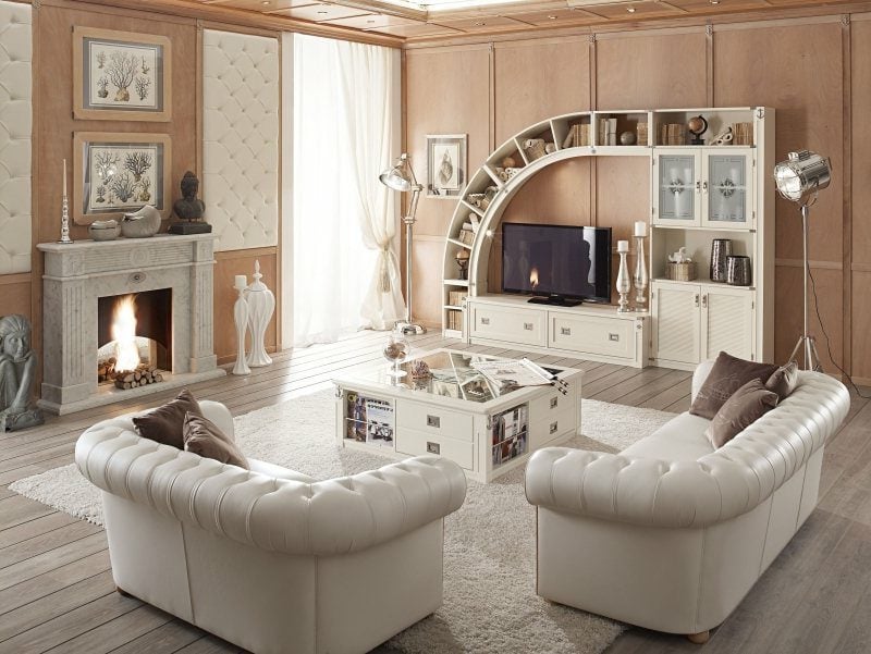 Wohnzimmerdesign maritime Möbel 