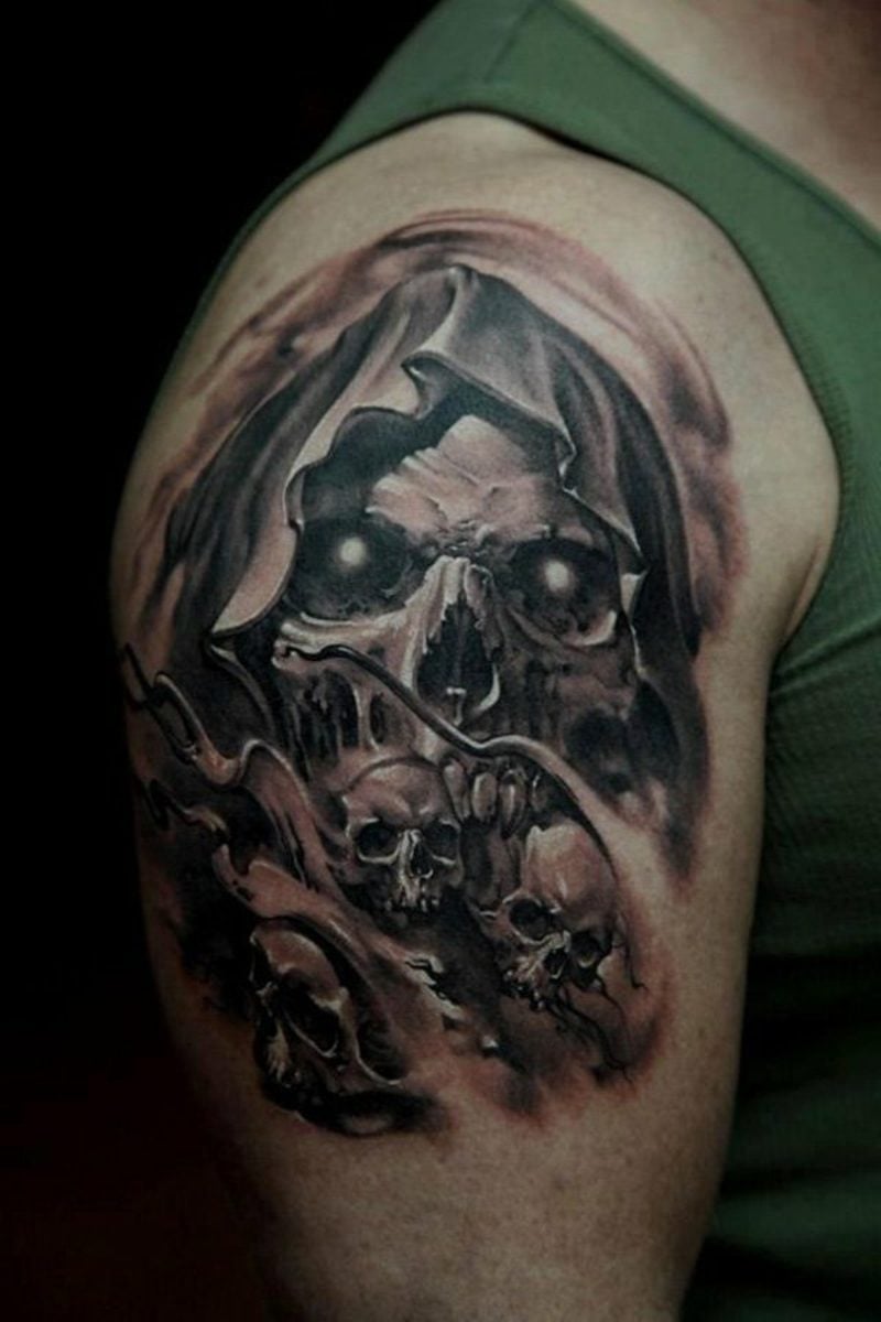 Totenkopf Tattoo 