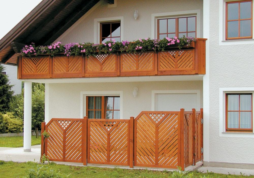 Verkleiden Sie Ihren Balkon 27 Ideen für Balkonumrandung Balkon