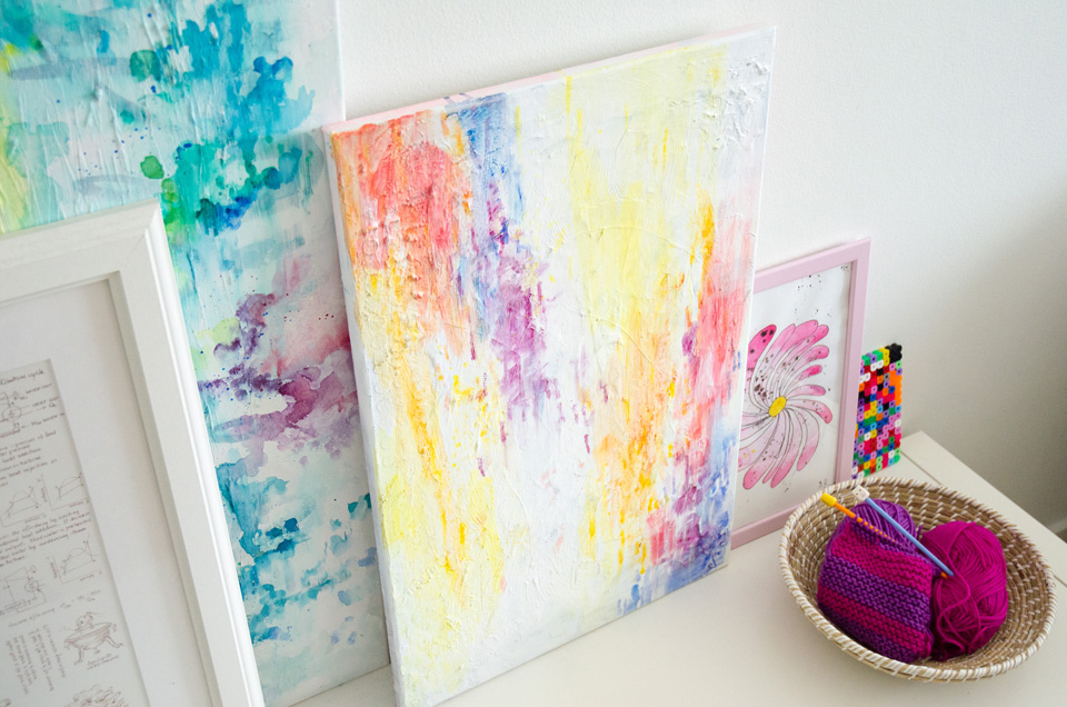 acrylic diy abstract painting DIY selber Bilder   in  ZENIDEEN Insirationen malen Kreative  Acryl: