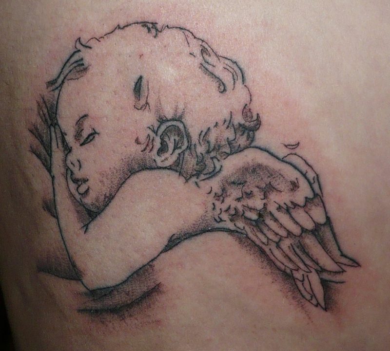 engel tattoo cute baby angel