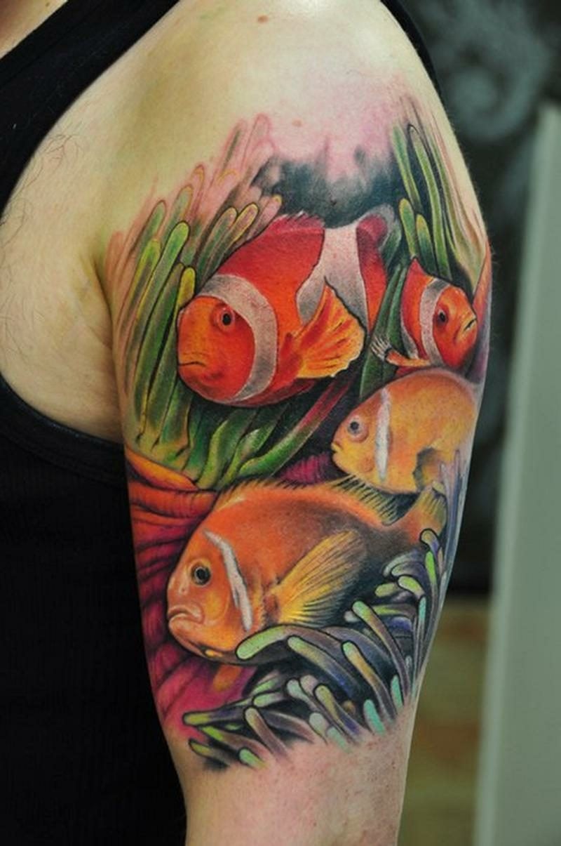 fisch tattoo Color Fish Tattoos