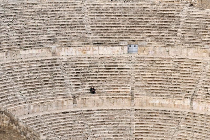 Römisches Theater in Amman; Blick von der Zitadelle