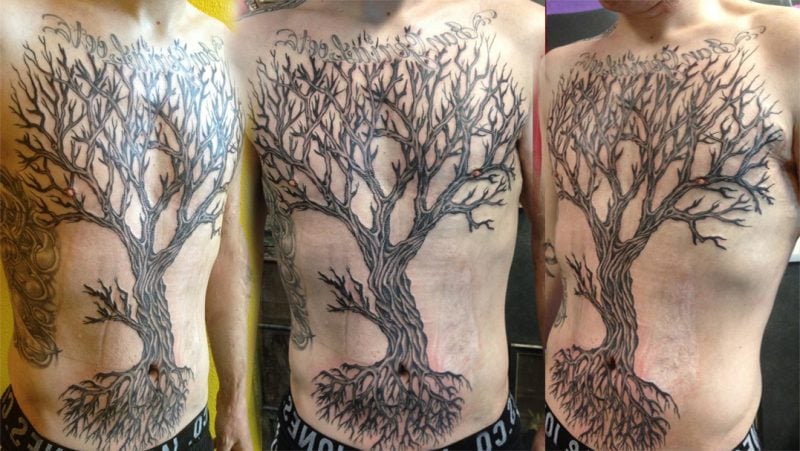 Lebensbaum Tattoo Männer 