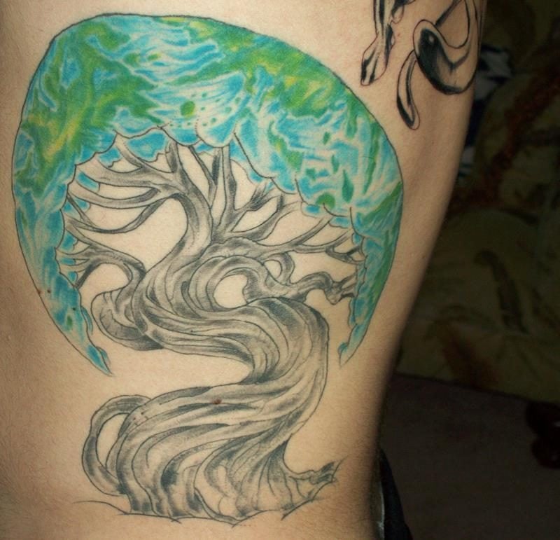 Lebensbaum Tattoo Welt 