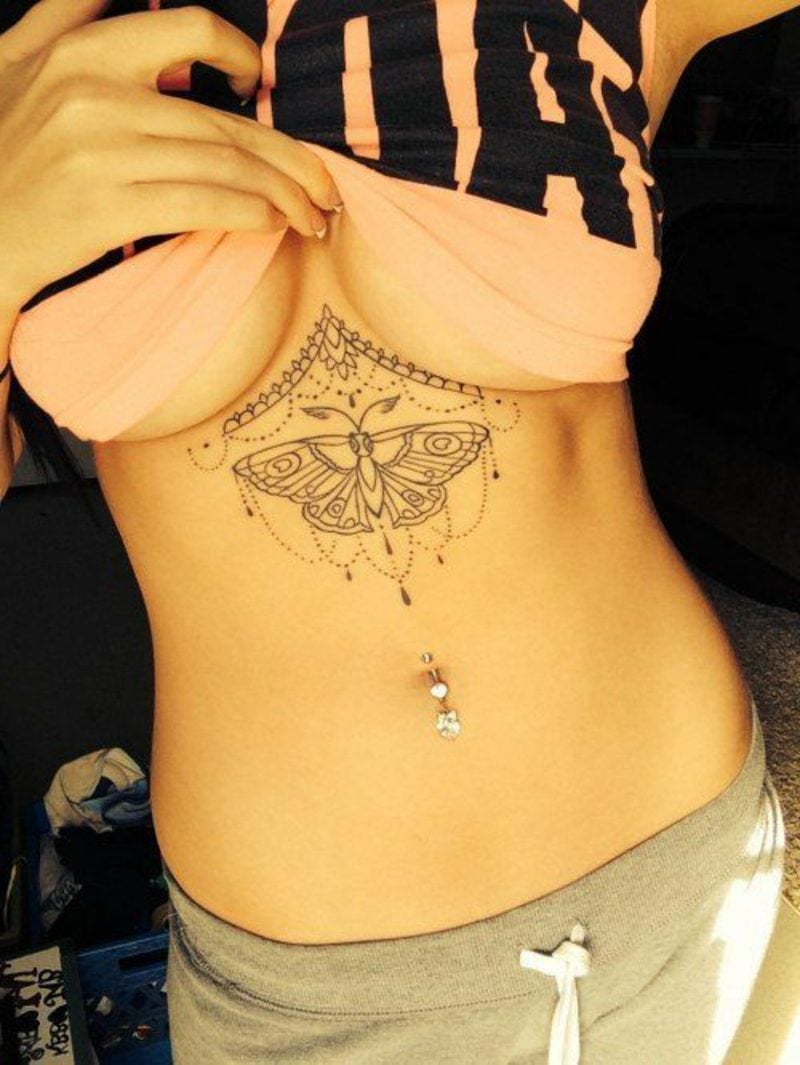 lustige Tattoos Amazing butterfly