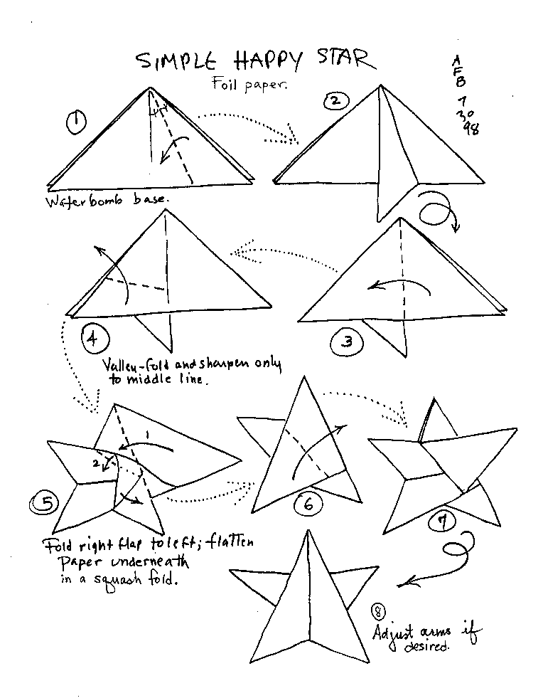 origami sterne interessant 