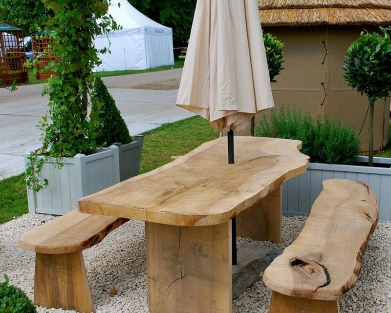 gartentisch selber bauen cool bench garden table design