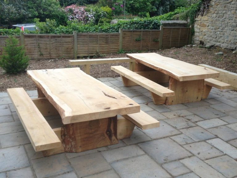 Gartentisch selber bauen DIY Anleitung und kreative Ideen DIY