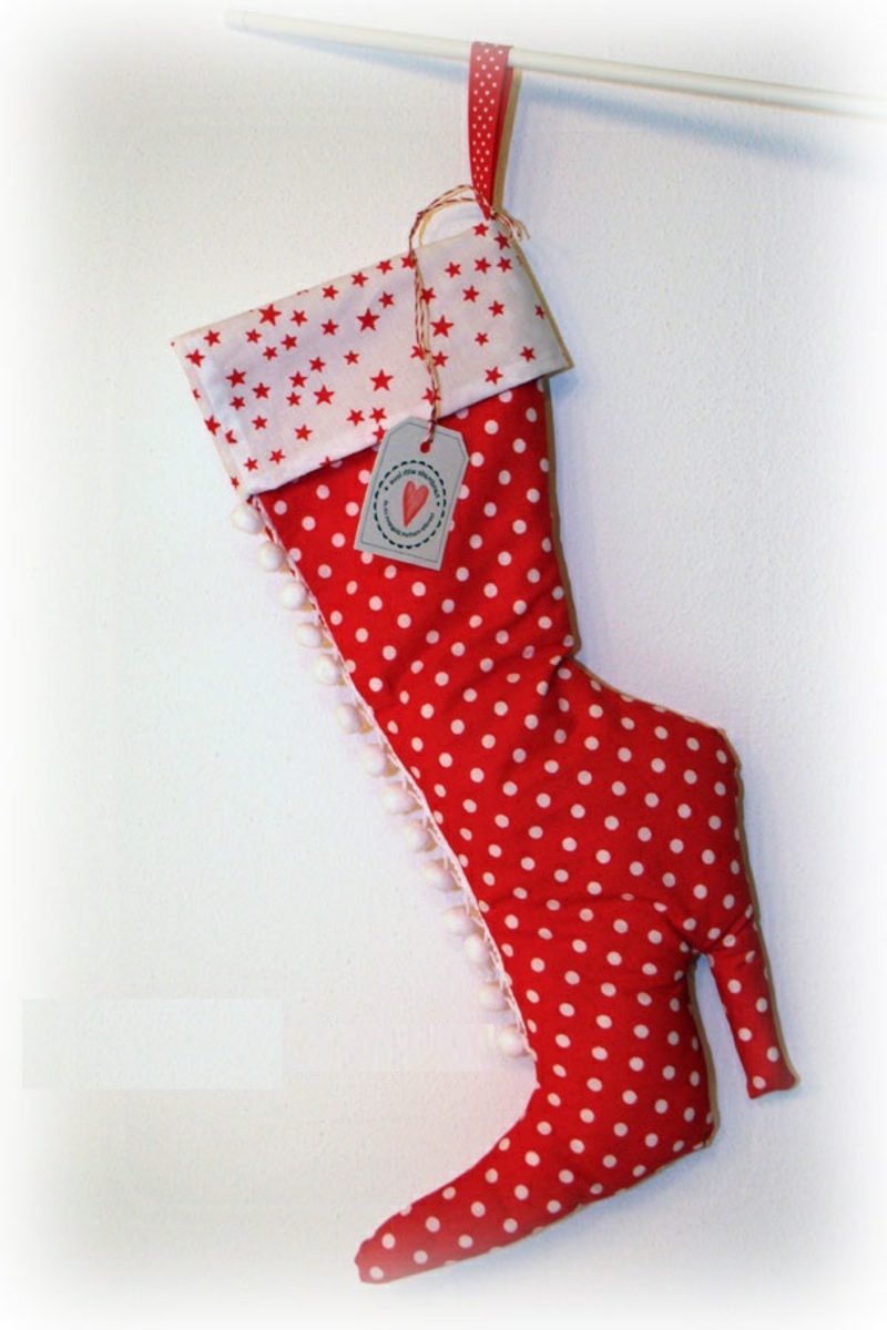 Nikolausstiefel nähen - Vorfreude auf Weihnachten - DIY, Weihnachtsdeko 