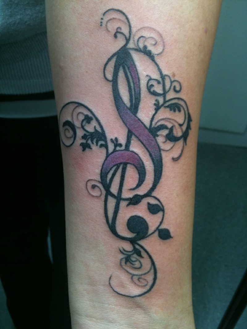Tattoo Mit Notenschlussel