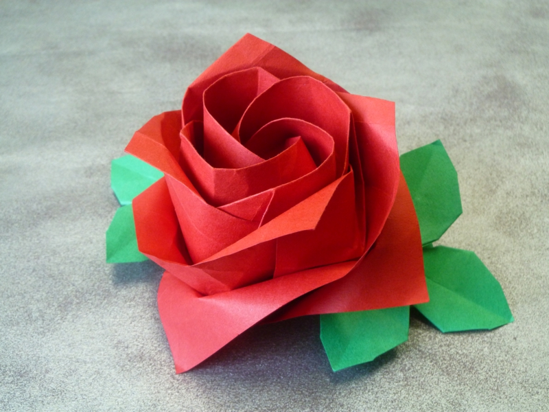  Foto zu Origami Rose Anleitung und 31 DIY Ideen - bastelideen, DIY - ZENIDEEN 
