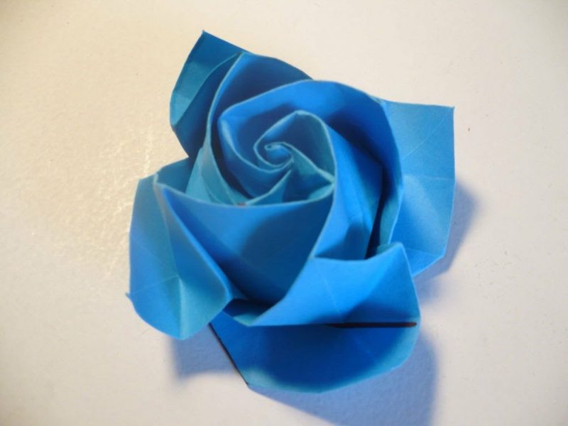 origami rose anleitung