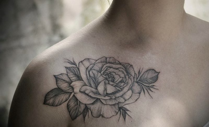 Rose originelles Tattoo